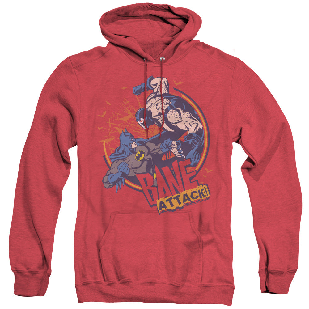 Batman - Bane Attack! - Adult Heather Hoodie - Red