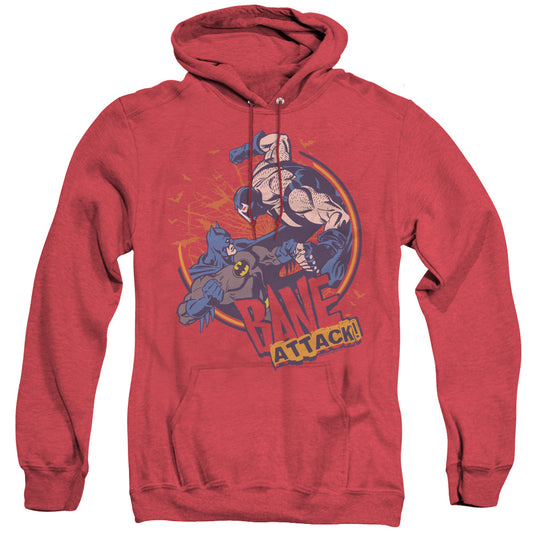 Batman - Bane Attack! - Adult Heather Hoodie - Red
