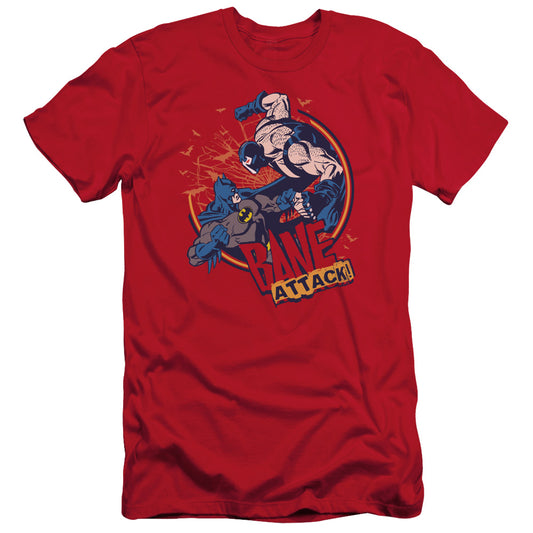 Batman - Bane Attack! - Short Sleeve Adult 30/1 - Red T-shirt