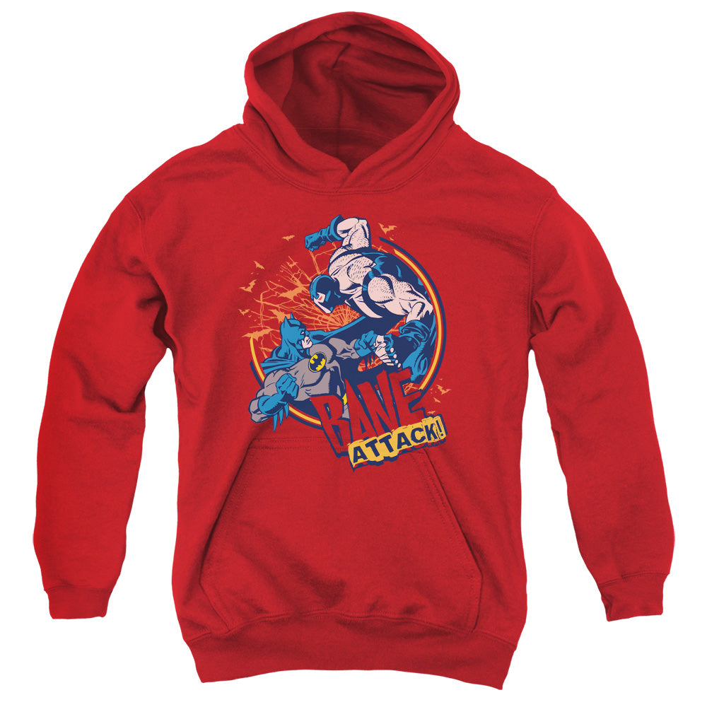 Batman - Bane Attack! - Youth Pull-over Hoodie - Red