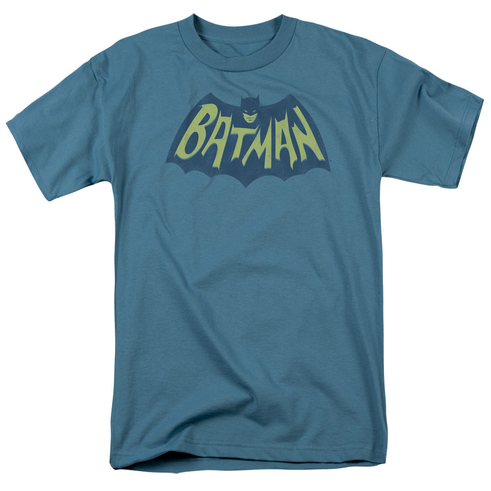 Batman - Show Bat Logo - Short Sleeve Adult 18/1 - Slate T-shirt