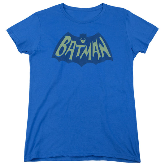 Batman - Show Bat Logo - Short Sleeve Womens Tee - Royal Blue T-shirt