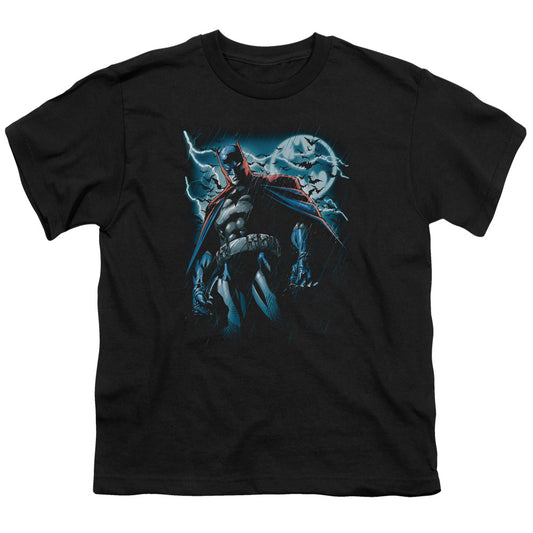 Batman - Stormy Knight - Short Sleeve Youth 18/1 - Black T-shirt