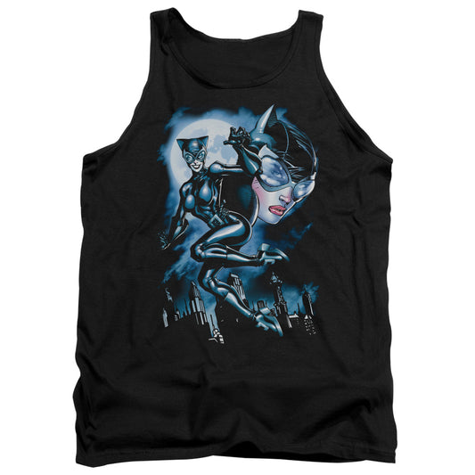 Batman - Moonlight Cat - Adult Tank - Black