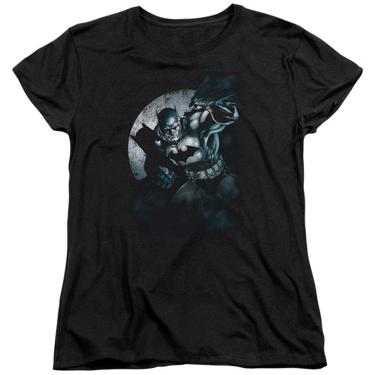 Batman - Batman Spotlight - Short Sleeve Womens Tee - Black T-shirt