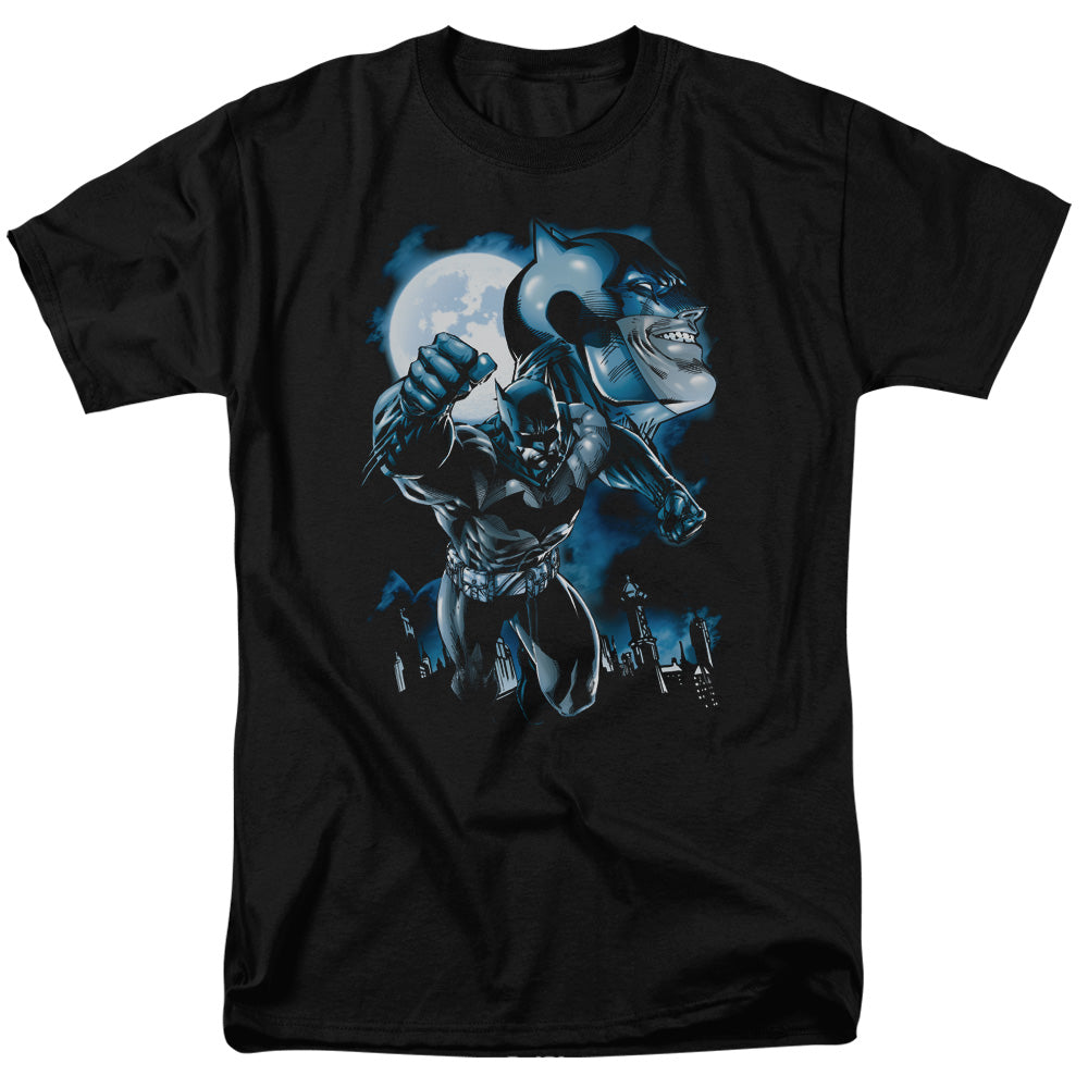 Batman - Moonlight Bat - Short Sleeve Adult 18/1 - Black T-shirt