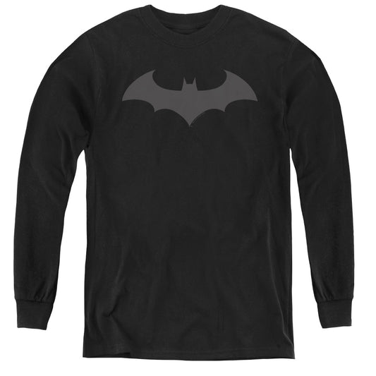 Batman Hush Logo - Youth Long Sleeve Tee - Black