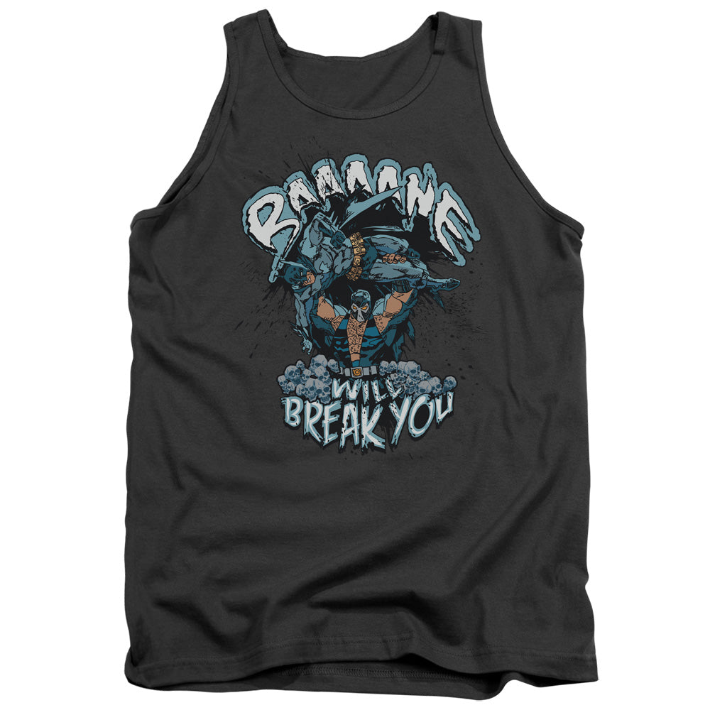 Batman - Bane Will Break You - Adult Tank - Charcoal