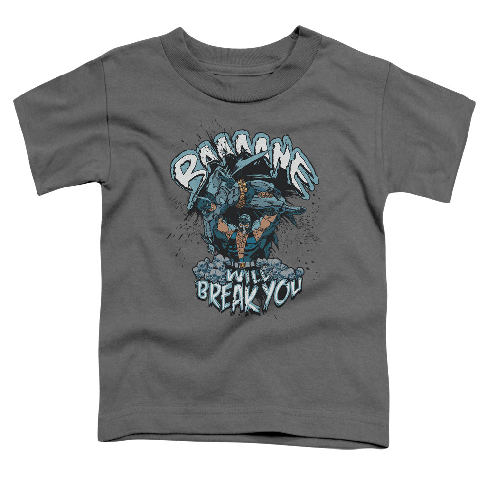 Batman - Bane Will Break You - Short Sleeve Toddler Tee - Charcoal T-shirt
