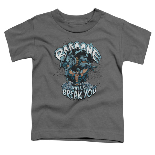 Batman - Bane Will Break You - Short Sleeve Toddler Tee - Charcoal T-shirt