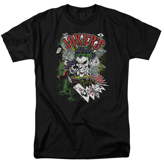 Batman - Jokers Wild - Short Sleeve Adult 18/1 - Black T-shirt