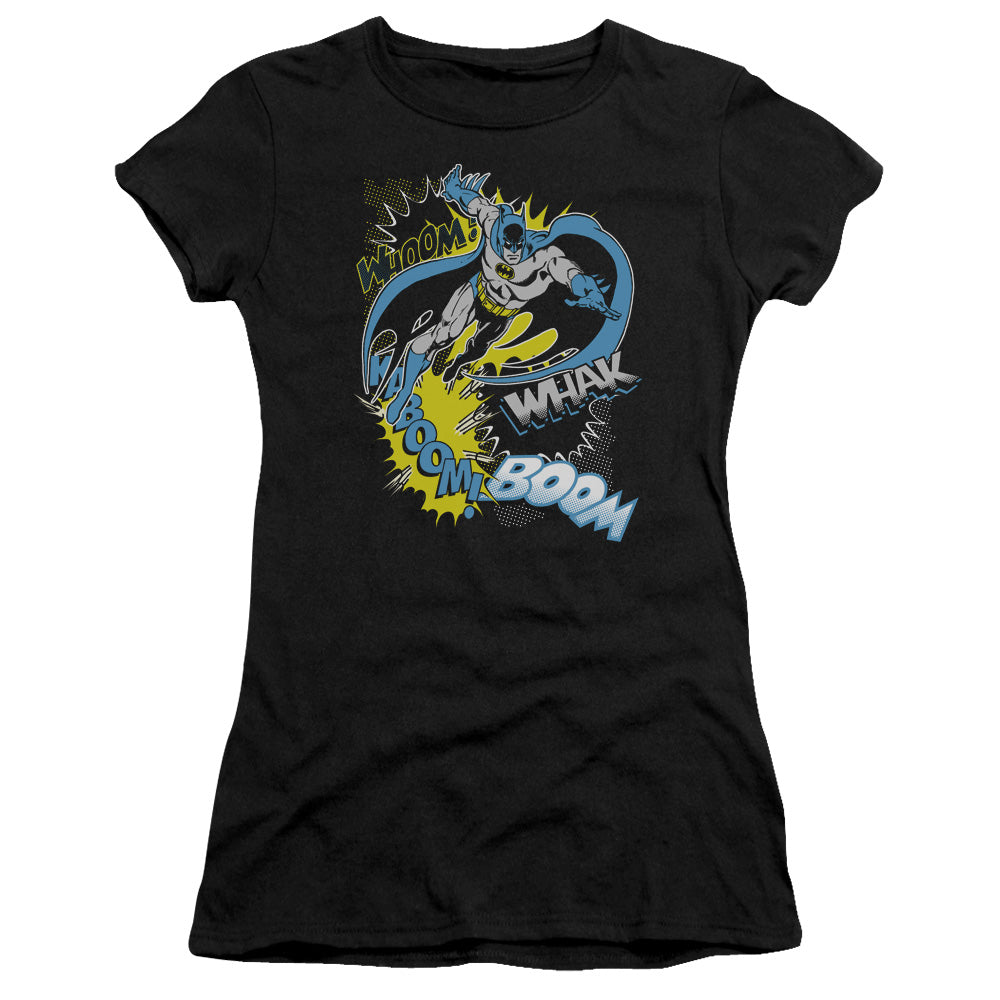 Batman - Bat Effects - Short Sleeve Junior Sheer - Black T-shirt