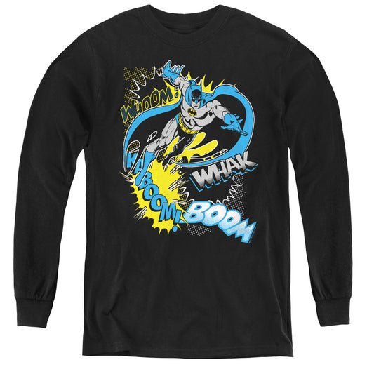 Batman - Bat Effects - Youth Long Sleeve Tee - Black
