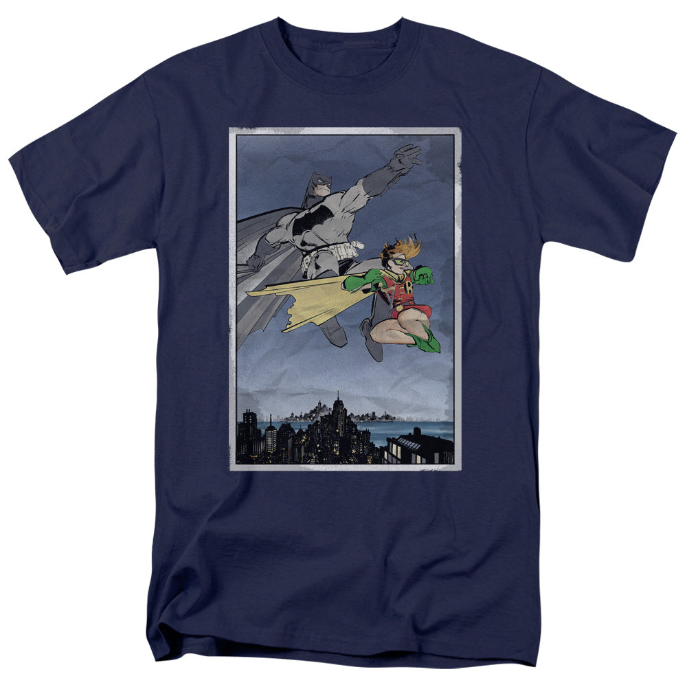 Batman - Dkr Duo - Short Sleeve Adult 18/1 - Navy T-shirt