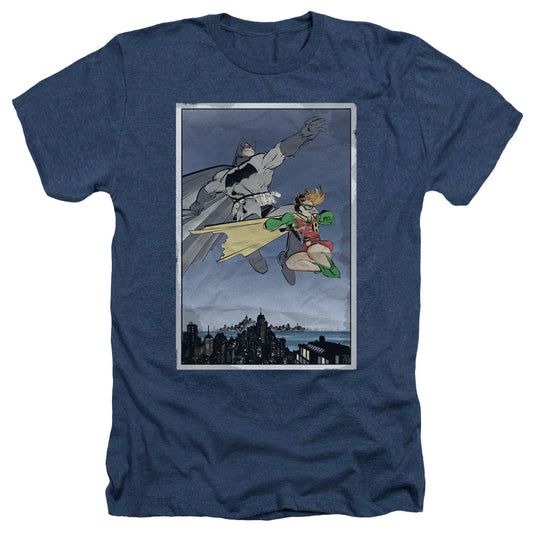 Batman - Dkr Duo - Adult Heather - Navy