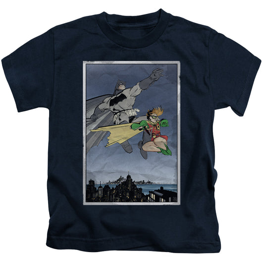 BATMAN DKR DUO - S/S JUVENILE 18/1 - NAVY - T-Shirt