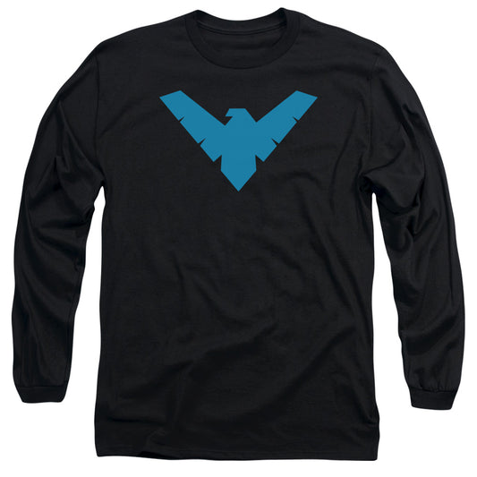 Batman - Nightwing Symbol - Long Sleeve Adult 18/1 - Black T-shirt