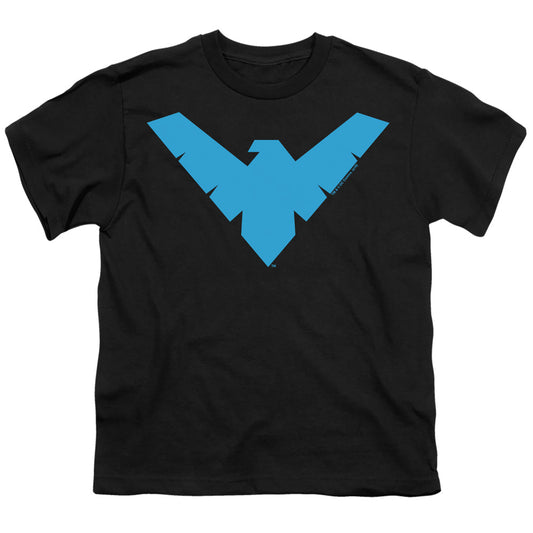 Batman - Nightwing Symbol - Short Sleeve Youth 18/1 - Black T-shirt