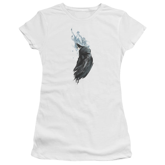 Batman - Wash - Short Sleeve Junior Sheer - White T-shirt