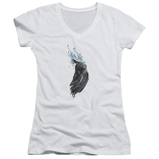Batman - Wash - Junior V-neck - White
