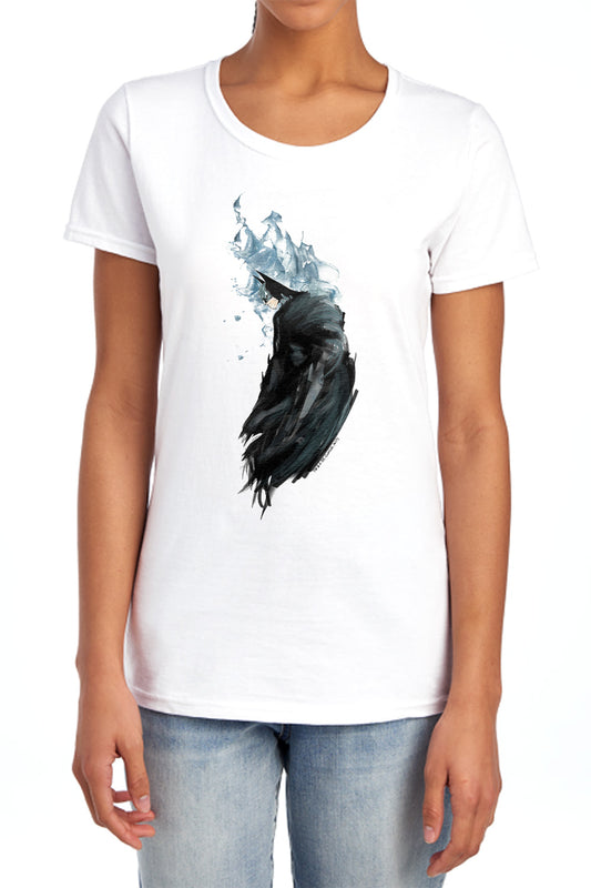 Batman - Wash - Short Sleeve Womens Tee - White T-shirt