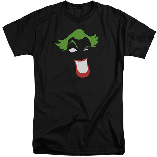 Batman - Joker Simplified - Short Sleeve Adult Tall - Black T-shirt