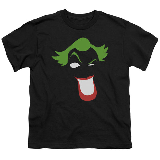 Batman - Joker Simplified - Short Sleeve Youth 18/1 - Black T-shirt
