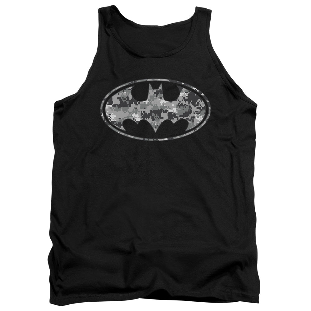 Batman - Urban Camo Shield - Adult Tank - Black