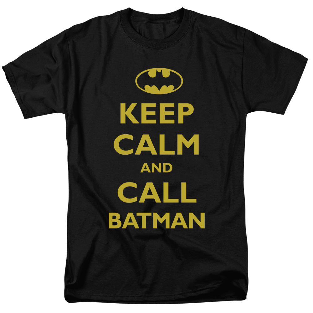 Batman - Call Batman - Short Sleeve Adult 18/1 - Black T-shirt