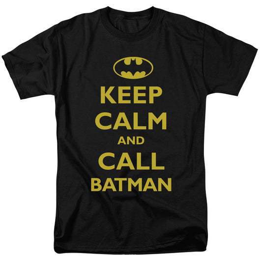 Batman - Call Batman - Short Sleeve Adult 18/1 - Black T-shirt