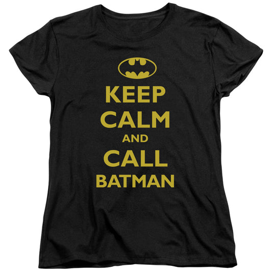 Batman - Call Batman - Short Sleeve Womens Tee - Black T-shirt