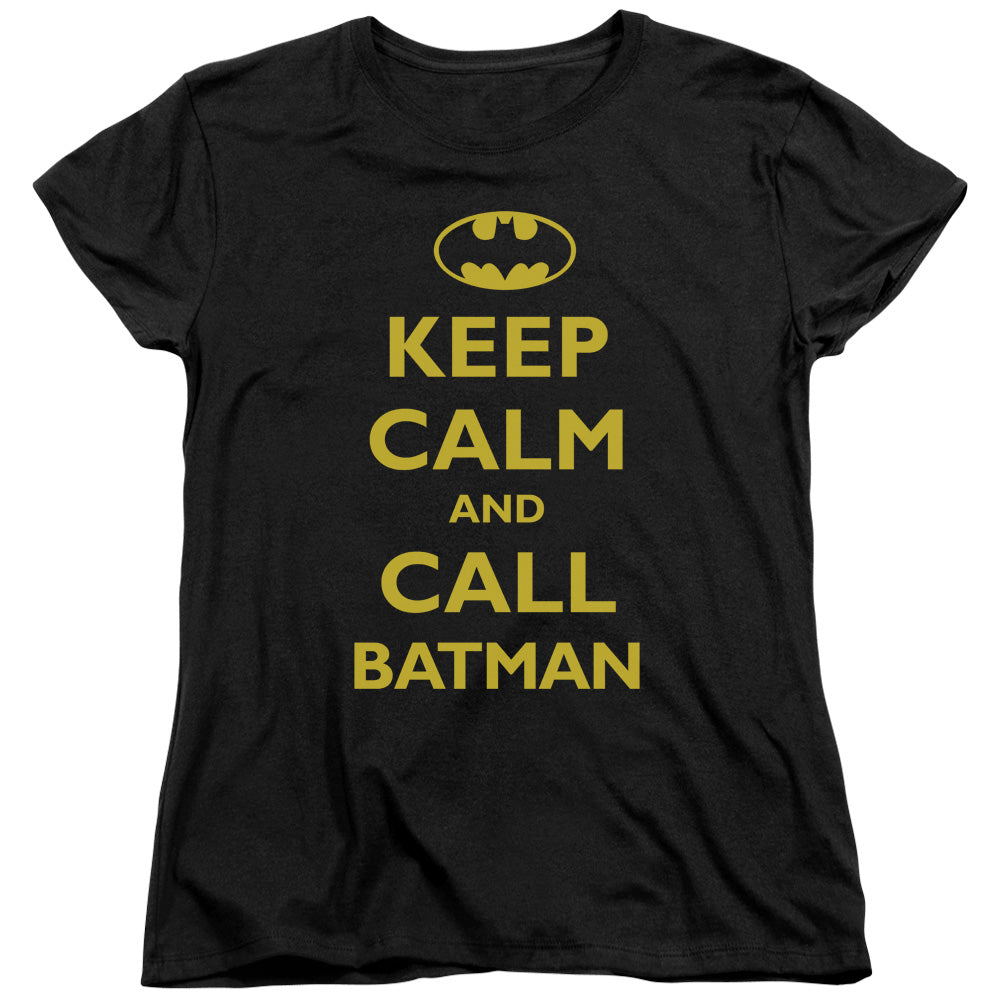 Batman - Call Batman - Short Sleeve Womens Tee - Black T-shirt