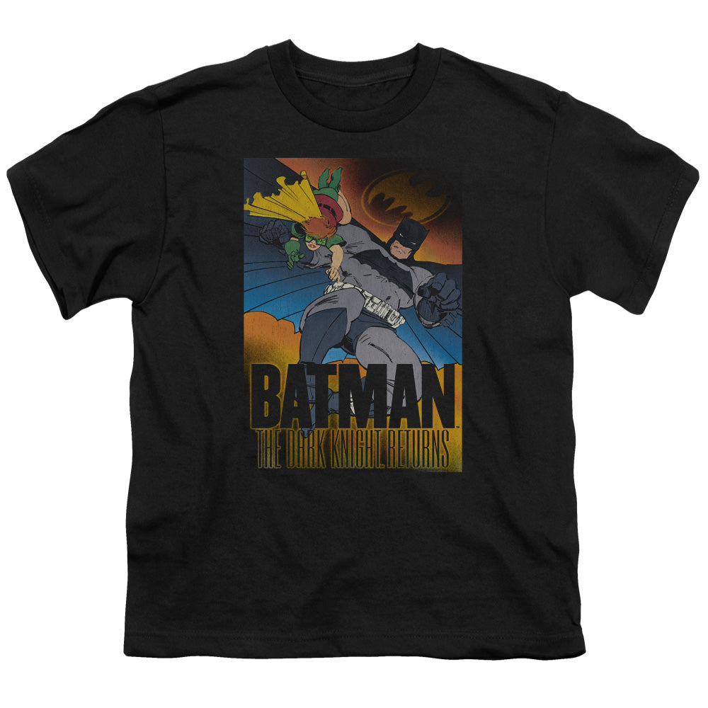 Batman - Dk Returns - Short Sleeve Youth 18/1 - Black T-shirt