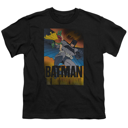Batman - Dk Returns - Short Sleeve Youth 18/1 - Black T-shirt