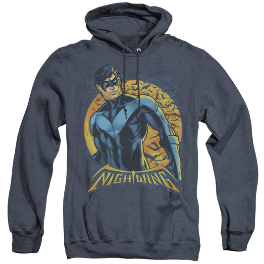 Batman - Nightwing Moon - Adult Heather Hoodie - Navy