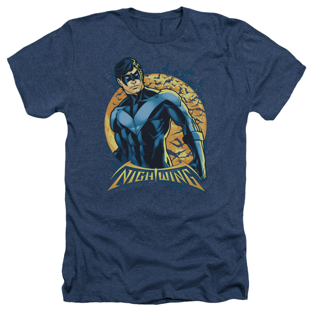 Batman - Nightwing Moon - Adult Heather - Navy
