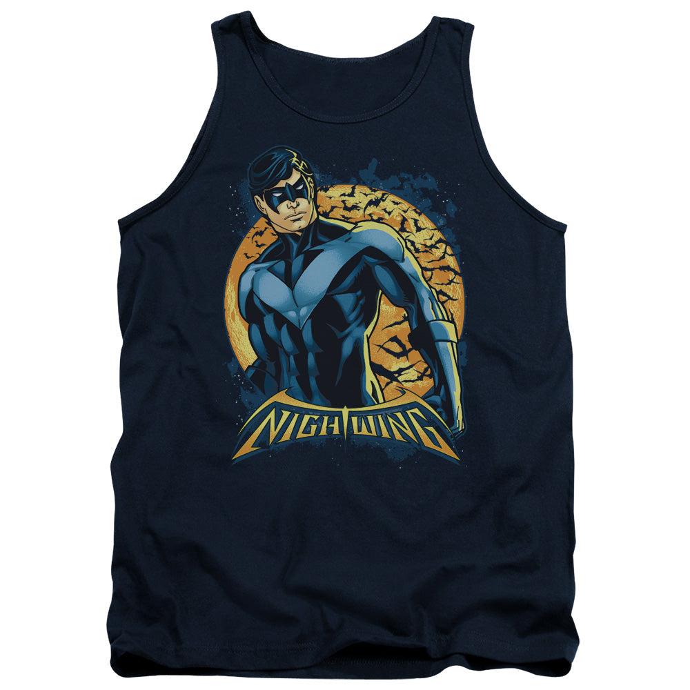 Batman - Nightwing Moon - Adult Tank - Navy