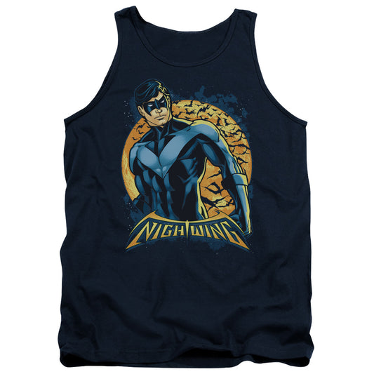 Batman - Nightwing Moon - Adult Tank - Navy