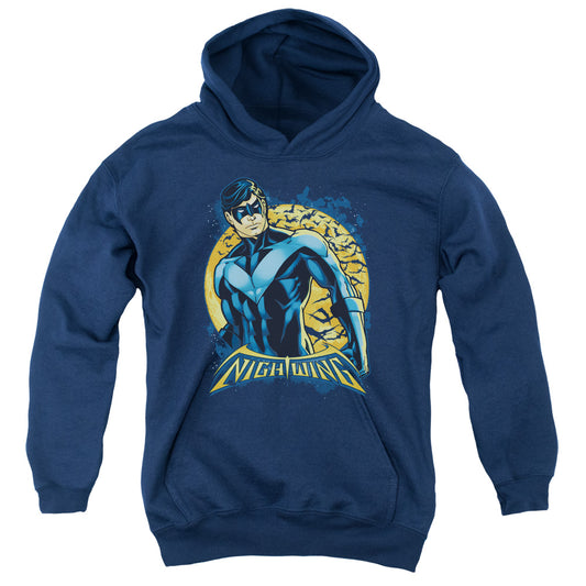 Batman - Nightwing Moon - Youth Pull-over Hoodie - Navy