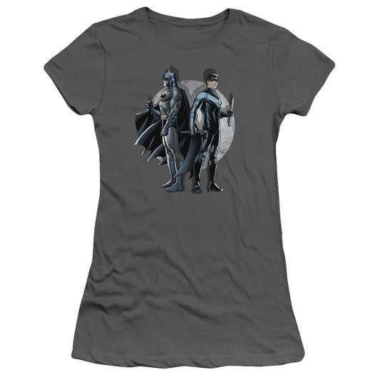 Batman - Spotlight - Short Sleeve Junior Sheer - Charcoal T-shirt