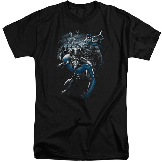 Batman - Dynamic Duo - Short Sleeve Adult Tall - Black T-shirt