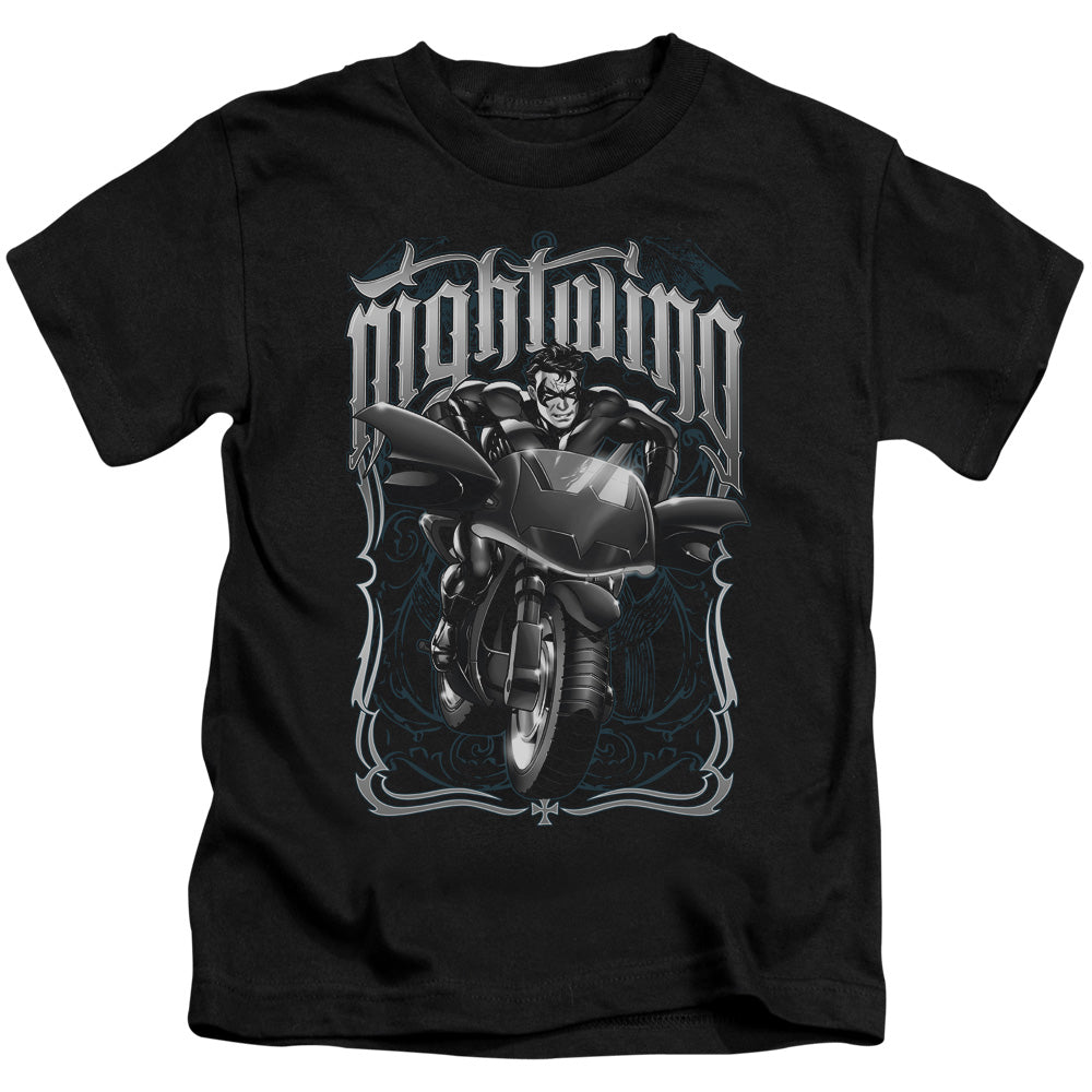 BATMAN NIGHTWING BIKER - S/S JUVENILE 18/1 - BLACK - T-Shirt