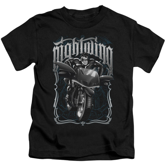 BATMAN NIGHTWING BIKER - S/S JUVENILE 18/1 - BLACK - T-Shirt