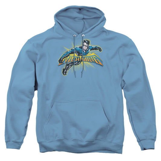 Batman - Nightwing Burst - Adult Pull-over Hoodie - Carolina Blue