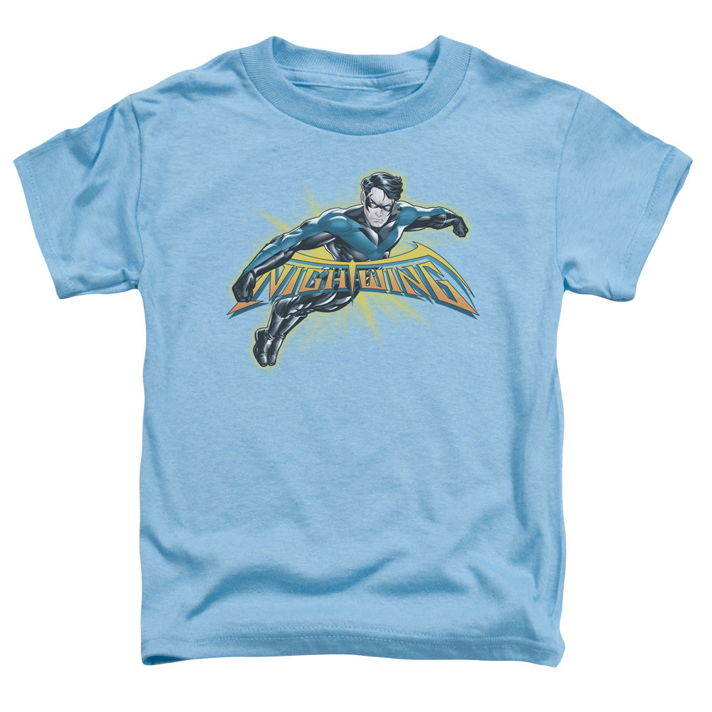 Batman - Nightwing Burst - Short Sleeve Toddler Tee - Carolina Blue T-shirt