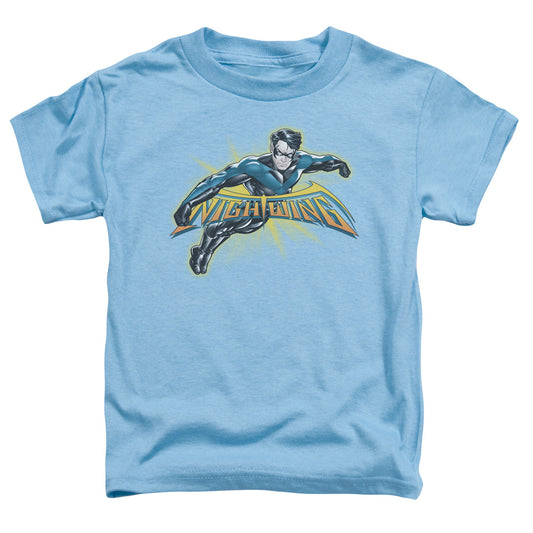 Batman - Nightwing Burst - Short Sleeve Toddler Tee - Carolina Blue T-shirt