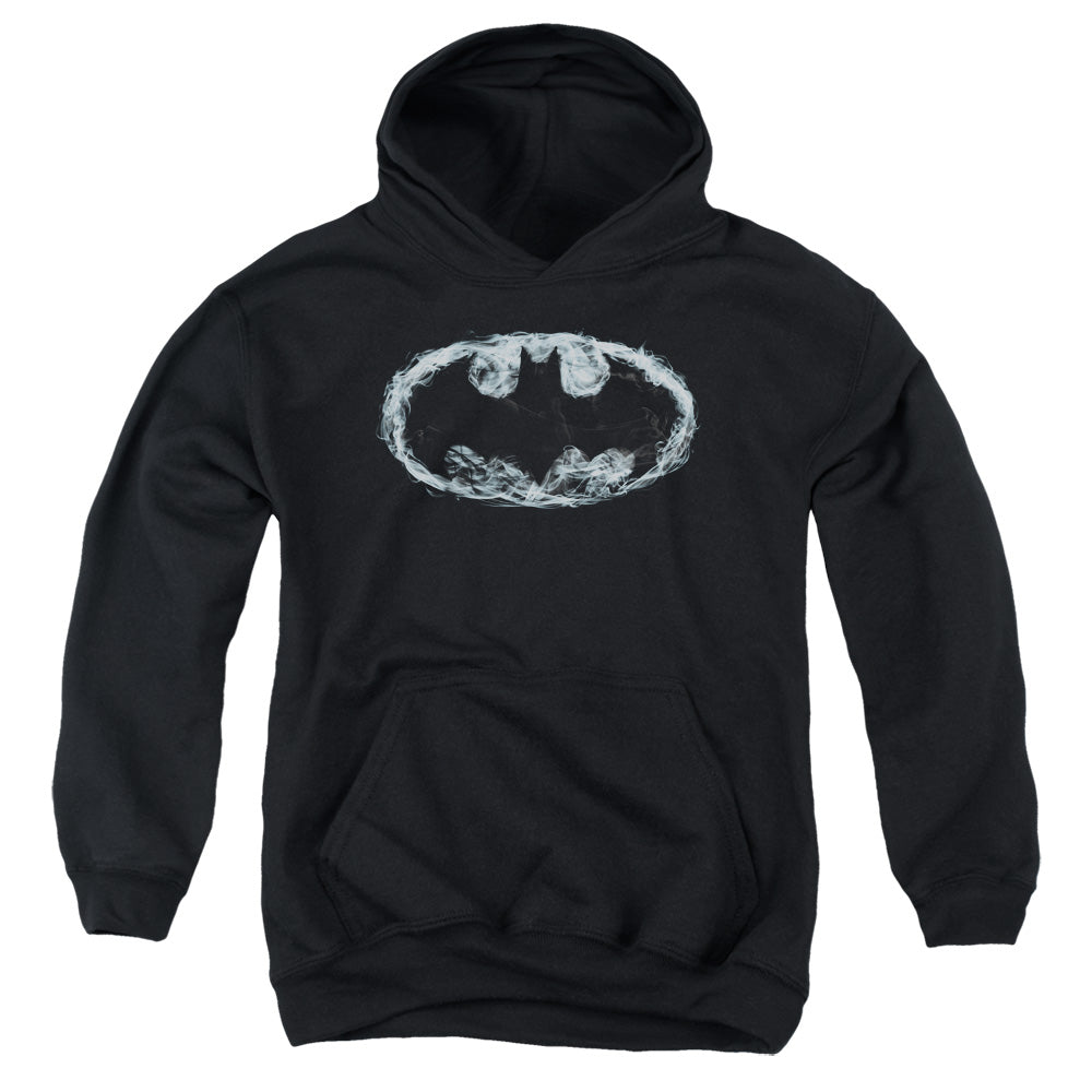 Batman - Smoke Signal - Youth Pull-over Hoodie - Black