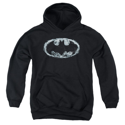 Batman - Smoke Signal - Youth Pull-over Hoodie - Black