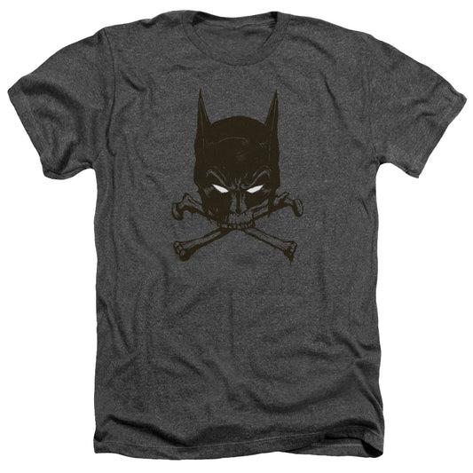 Batman - Bat And Bones - Adult Heather - Charcoal