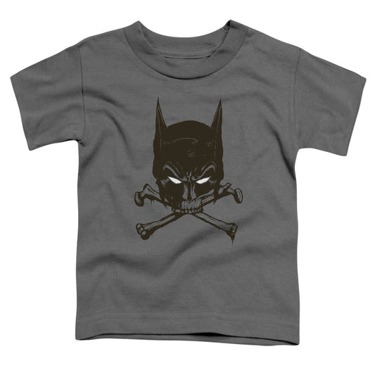 Batman - Bat And Bones - Short Sleeve Toddler Tee - Charcoal T-shirt